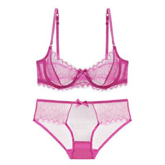 SHUCHAN Hot Women ultra thin bra panty Sales Separated set sexy gauze transparent invisible Set Sexy Lingerie Bra Up Sofe W618