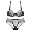 Image of SHUCHAN Hot Women ultra thin bra panty Sales Separated set sexy gauze transparent invisible Set Sexy Lingerie Bra Up Sofe W618