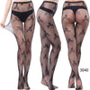 Image of SP&CITY  Fashion Cool Star Printed Fishnet Tights Hollow Out Sexy Mesh Pantyhose Punk Pattern Pantyhose Black Women Tights