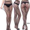 Image of SP&CITY  Fashion Cool Star Printed Fishnet Tights Hollow Out Sexy Mesh Pantyhose Punk Pattern Pantyhose Black Women Tights