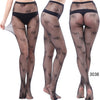 Image of SP&CITY  Fashion Cool Star Printed Fishnet Tights Hollow Out Sexy Mesh Pantyhose Punk Pattern Pantyhose Black Women Tights