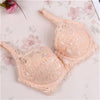 Image of SVOKOR Women Bras Fashion Casual Sexy V-neck Solid Color Chest Pad Lace Sling Nylon Breathable Elasticity Comfortable Women Bras