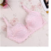 Image of SVOKOR Women Bras Fashion Casual Sexy V-neck Solid Color Chest Pad Lace Sling Nylon Breathable Elasticity Comfortable Women Bras