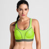Image of SYROKAN Women's Compression Racerback Adjustable High Impact Running Sports Bra (size smaller than normal)