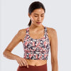 Image of SYROKAN Women's Medium Support Strappy Back Wirefree Removable Cups Longline Yoga Sports Bra