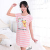 Image of Sanderala Women Print Cartoon Sexy Sleepwear Round Neck Lingerie Cute Nightdress Strap Thin Female Underwear Nighty Home Wear