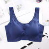Image of Seamless Active Bras for Women Comfort Vest Tops Wireless Bra with Pads Sleeping Underwear Female
