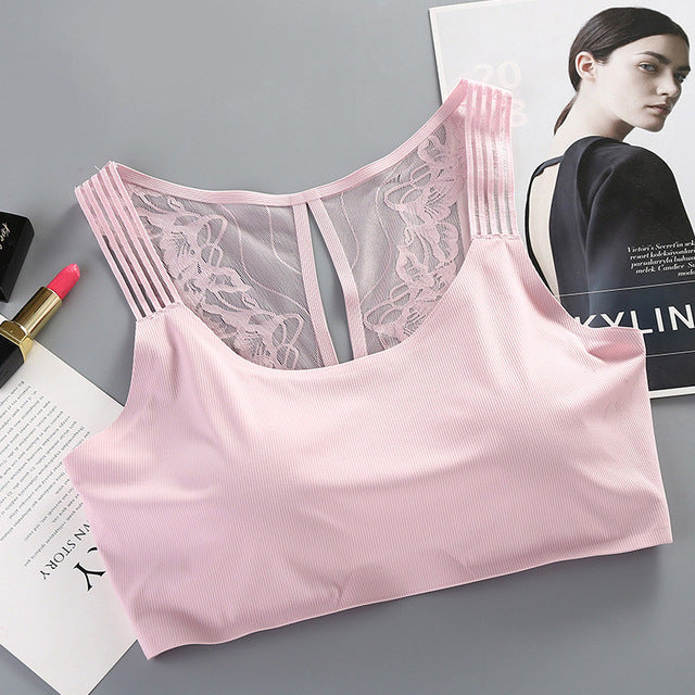 Seamless Bras For Women Sexy Push Up Lingerie Plus Size Sleeping Bra XL Wireless Bralette Brassiere Underwear #D