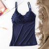 Image of Seamless Cotton Tops For Women Band lingerie Pad Vest Tube Top Summer Tank Top Cross Straps One-piece Underwear Camisoles #F