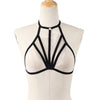 Image of Sexy Alluring Bustier Bandage Cage Cupless Bra Goth Lingerie Elastic Lingerie Bandage Belt Crop Tops