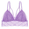 Image of Sexy Backless Lace Bralette Deep V Lace Women Bra French Style Bralette Wireless Thin Underwear Sexy Lingerie Girls 3/4 Cup Bras