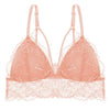 Image of Sexy Backless Lace Bralette Deep V Lace Women Bra French Style Bralette Wireless Thin Underwear Sexy Lingerie Girls 3/4 Cup Bras