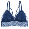 Image of Sexy Backless Lace Bralette Deep V Lace Women Bra French Style Bralette Wireless Thin Underwear Sexy Lingerie Girls 3/4 Cup Bras