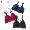 Image of Sexy Backless Lace Bralette Deep V Lace Women Bra French Style Bralette Wireless Thin Underwear Sexy Lingerie Girls 3/4 Cup Bras
