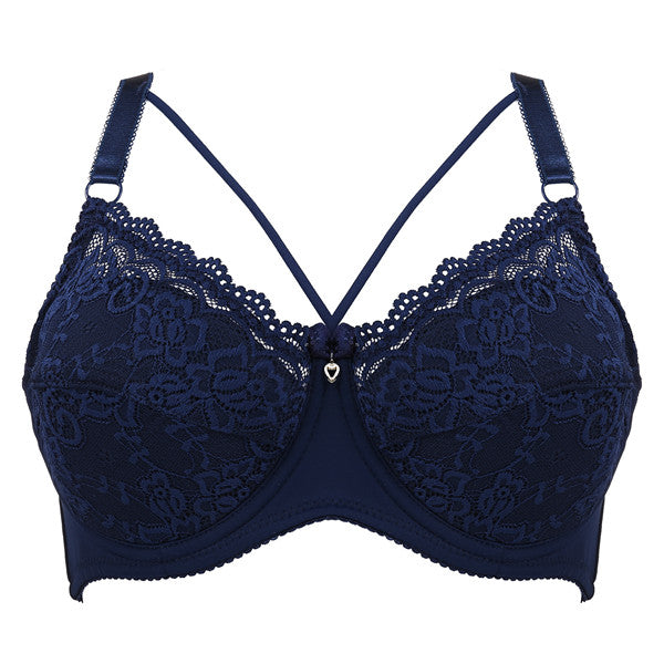 Sexy Big Size Bra C D E Cup Thin Lace Bras For Women Female Brassiere Soft Plus Size Purple Lingerie Deep V Sexy Underwear 2019