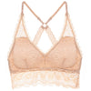 Image of Sexy Bralette Padded Bras For Women Transparent Wireless Bra Lace Intimates Lace Bralette Backless Brassiere Crop Top Female Bra