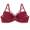 Image of Sexy Bras For Women Smooth Ultrathin 3/4 Cup Bra Racerback Deep V Underwear B C Cup Bras Lingerie Charming 6 Colors Brassiere