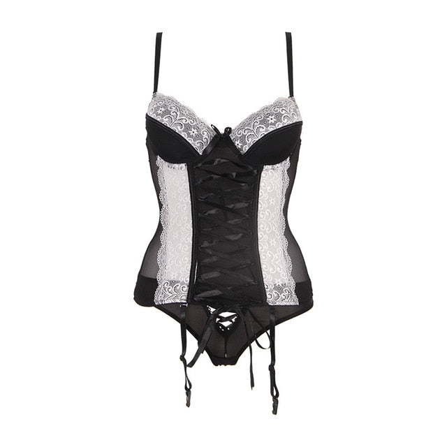 Burvogue Underbust Steampunk Corset Waist Control Gothic Corsets Cincher with Curved Hem Bustiers Embroidery Short Waist Trainer  (20)