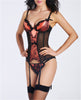 Image of Burvogue Underbust Steampunk Corset Waist Control Gothic Corsets Cincher with Curved Hem Bustiers Embroidery Short Waist Trainer  (10)