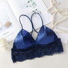 Image of Sexy Crop Top Women Satin Silk Camis Bralette Beauty Back Lace Tube Top Strap Padded Bra топ