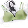 Image of Sexy Deep V Cup Bras For Women Push Up Lingerie Seamless Bra Set Wire Free Bralette Backless Intimates Female Underwear Sets