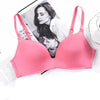 Image of Sexy Deep V Cup Bras For Women Push Up Lingerie Seamless Bra Set Wire Free Bralette Backless Intimates Female Underwear Sets