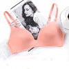 Image of Sexy Deep V Cup Bras For Women Push Up Lingerie Seamless Bra Set Wire Free Bralette Backless Intimates Female Underwear Sets