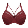 Image of Sexy Female Plus Size Bras For Women Deep V Bra Lace C D E Cup Brassiere Underwire Lingerie Adjustable Lace Push Up Bralette New
