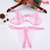 Image of Sexy Garter Belt For Stocking Black Lace Suspenders Women Sexy Open Crotch Pearl Panties Bow Lingerie Garter Exotic Accessories