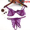 Image of Sexy Garter Belt For Stocking Black Lace Suspenders Women Sexy Open Crotch Pearl Panties Bow Lingerie Garter Exotic Accessories