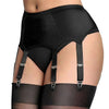 Image of Sexy Garter Belt Women High Waist Mesh Suspender Belt Female lady Elastic Sexy Lingerie Garters Femme Night Club Black White Red