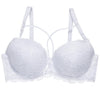 Image of Sexy Lace Bra Fashion Racerback Floral Bras For Women B C Cup Underwire Lingerie Bralette Female Bow Brallete Brassiere 36 42