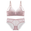 Image of Sexy Lace Bra Set Women Push Up Bra Lingerie Set Ultra-thin Panties Wire Free Bralette Soft Brassiere Underwear Set #D