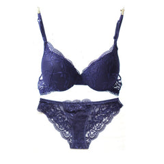 Sexy Lace Bra Set Women Underwear Set Push Up Bra Set Sexy Lcae Briefs Lingerie 3/4 Cup 70B 75B 80B Hot