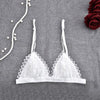 Image of Sexy Lace Bra Thin Transpant Seamless Bra Unlined Lingerie Bralette Backless Bra for Women Underwear Intimates Brassiere Summer