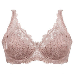 Sexy Lace Bra for Women Push Up Bras Straps Adjustment Lingerie Female Underwear Ladies Underwire Brassiere Big Plus Size 36-44