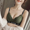Image of Sexy Lace Bras For Women Push Up Bra Lingerie Bralette Thicken 3/4 Cup Wire Free Brassiere Fashion Soft Underwear Letter Straps
