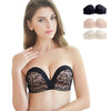 Image of Sexy Lace Invisible Bra Seamless Push Up Bras For Women Backless Lingerie Bralette Brassiere 1/2 Cup Strapless Underwear #D