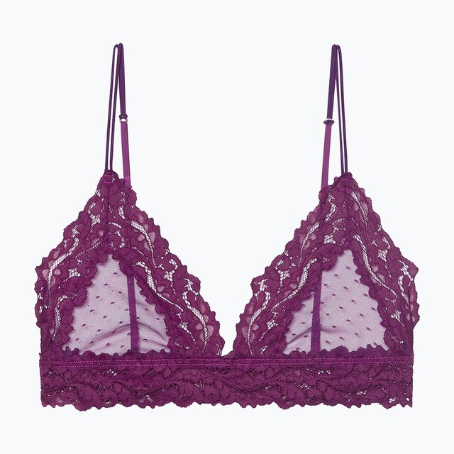 Sexy Lace Mesh Patchwork Women Bralette Floral Sheer Pattern Femme Bustier Bra Tops Unpadded Push Up Backless Ladies Lingerie