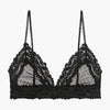 Image of Sexy Lace Mesh Patchwork Women Bralette Floral Sheer Pattern Femme Bustier Bra Tops Unpadded Push Up Backless Ladies Lingerie