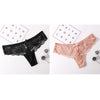 Image of Sexy Lace Panties Bowtie Panties Female Floral Lace Women Lingerie Breathable Briefs Low Waist Transparent Underwear 1/2pcs