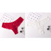 Image of Sexy Lace Panties Bowtie Panties Female Floral Lace Women Lingerie Breathable Briefs Low Waist Transparent Underwear 1/2pcs