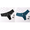 Image of Sexy Lace Panties Bowtie Panties Female Floral Lace Women Lingerie Breathable Briefs Low Waist Transparent Underwear 1/2pcs