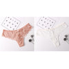 Image of Sexy Lace Panties Bowtie Panties Female Floral Lace Women Lingerie Breathable Briefs Low Waist Transparent Underwear 1/2pcs