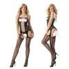 Image of Sexy Lingerie Hollow Out Teddies Bodystocking Open Crotch Bodysuit Mesh Lingerie Lace Sleepwear Pantyhose Catsuit Erotic costume