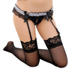 Image of Sexy Lingerie Solid Women Underwear Stocking Lady Bowknot Lace Pearl G string Garter Belt Lingerie Briefs Thongs Suspenders
