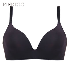 Sexy Lingerie Underwear Women Ultra-thin Wire Free Bra Seamless Bralette Comfortable Breathable Wrapped Chest Casual Bra Black