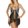 Image of Sexy Lingerie Women Mesh Floral G-string Pajama Erotic underwear Transparent temptation Nightdress/Sleepwear/Costumes Babydoll