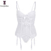 Image of Women Corset Sexy Slim Burlesque Satin Body Shaper Strapless Overbust Plus Size Corset and Bustier  (11)