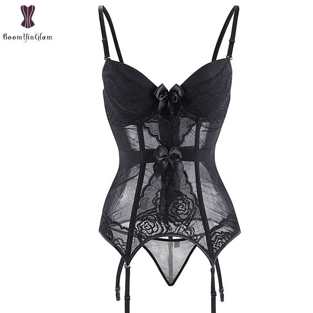 Women Corset Sexy Slim Burlesque Satin Body Shaper Strapless Overbust Plus Size Corset and Bustier  (11)